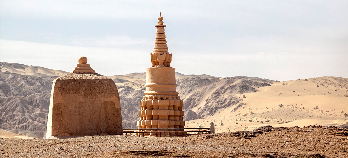 This buddhist dagoba (relic) near the Mogao caves is the tip of the iceberg – this cultural marvel is the richest and oldest repository of Buddhist art in the world, home to thousands of paintings and statues dating back nearly 2,000 years.